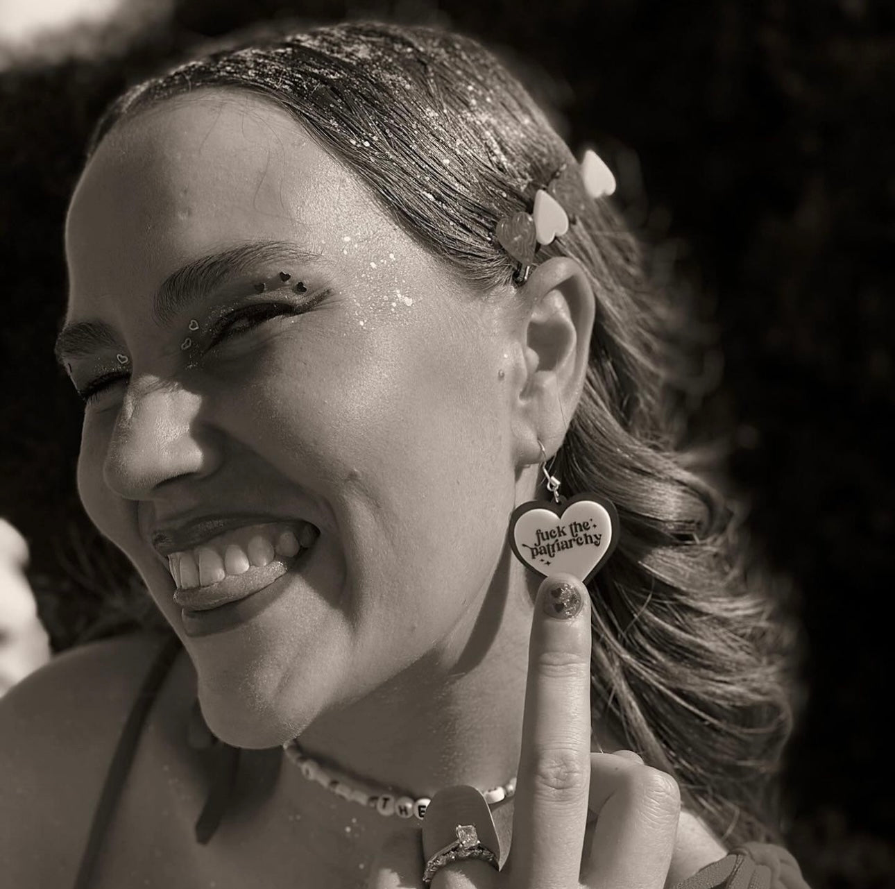 Fuck The Patriarchy Earring