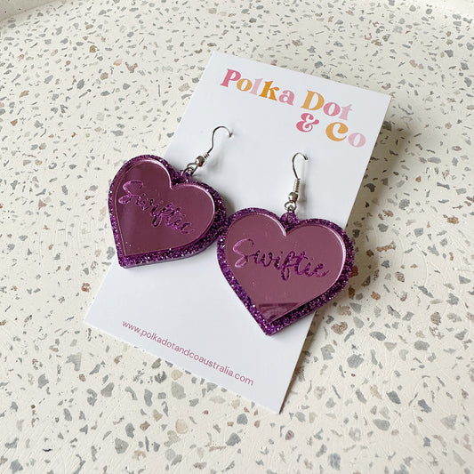 Swiftie Heart Earrings