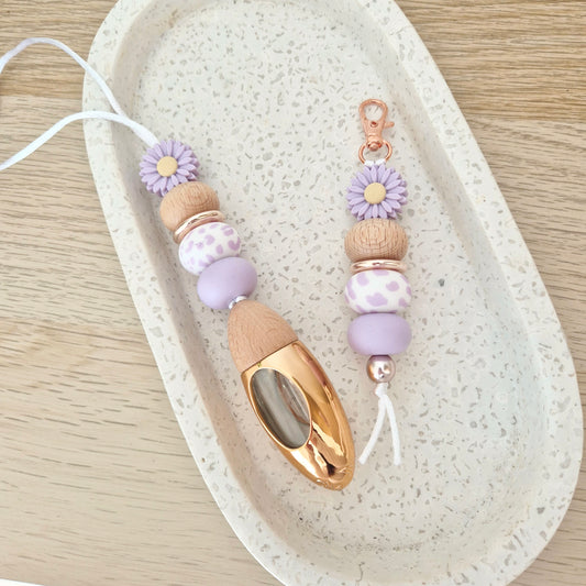 Lavender Daisy Diffuser & Keychain Set