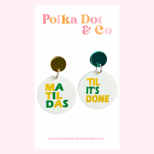 Till Its Done Matilda’s Earrings