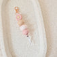Blush Daisy Keychain