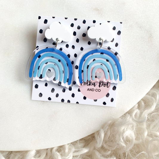 Blue Rainbow Dangles