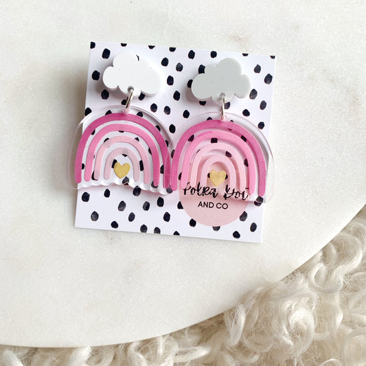 Pink Rainbow Dangles