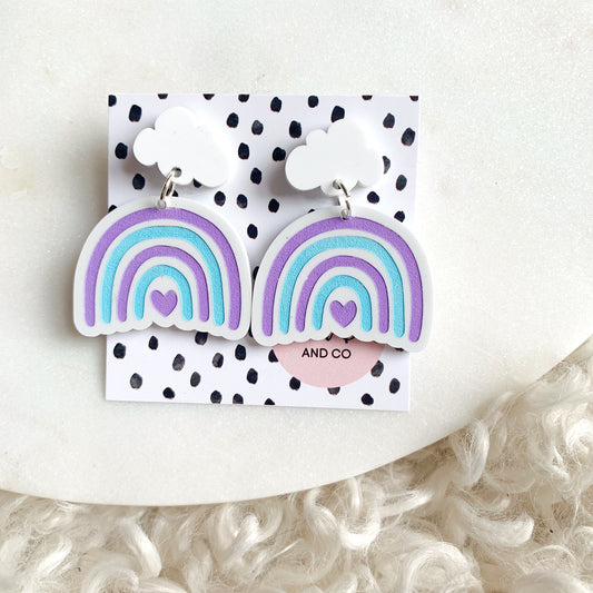 Blue-Violet Rainbow Dangles