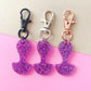 Purple Glitter Trolley Token - Polka Dot and Co Australia