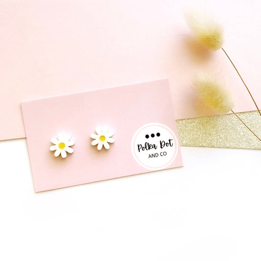Yellow Daisy Studs